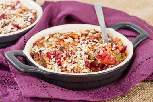 Rhubarb and Apple Crumble